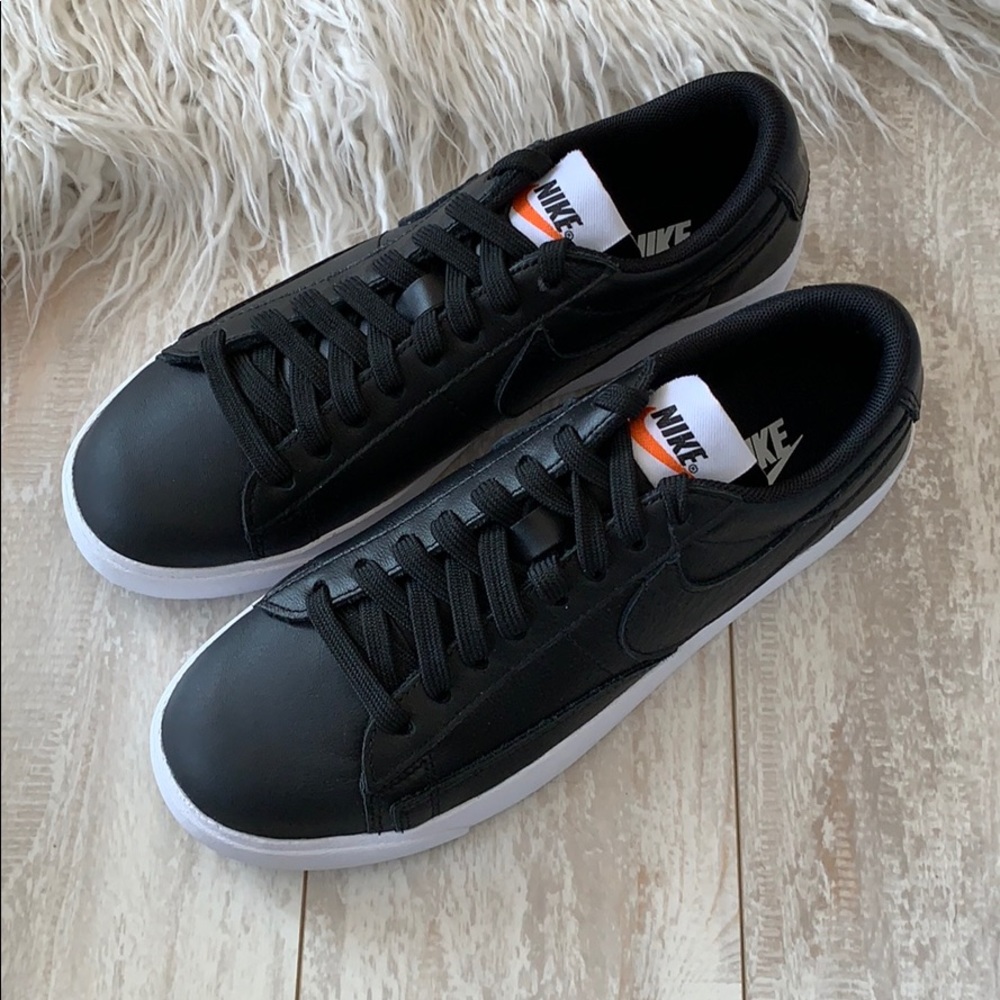 NWT Nike Blazer low leather black - Picture 7 of 9
